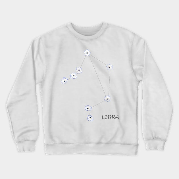 libra zodiac sign Crewneck Sweatshirt by colorandcolor